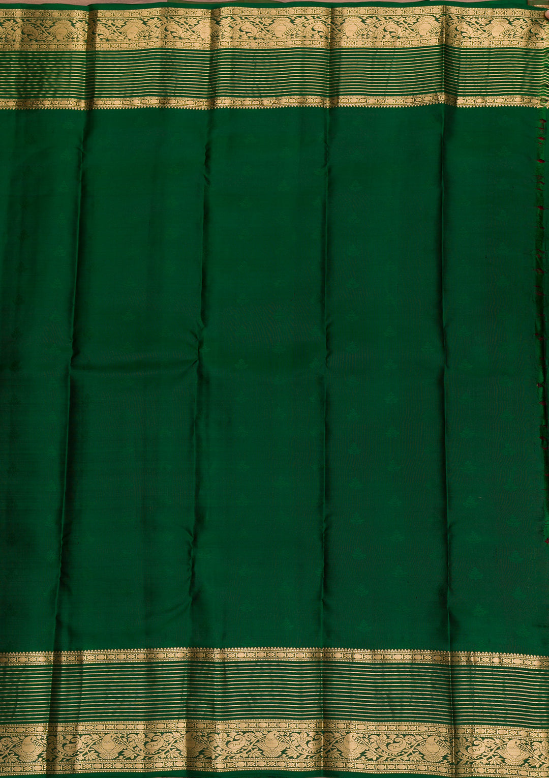 Brown Zariwork Pure Silk Saree-Koskii