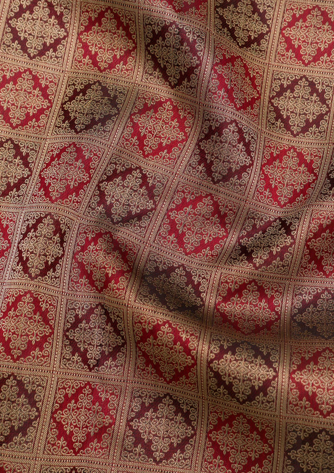 Brown Zariwork Pure Silk Saree