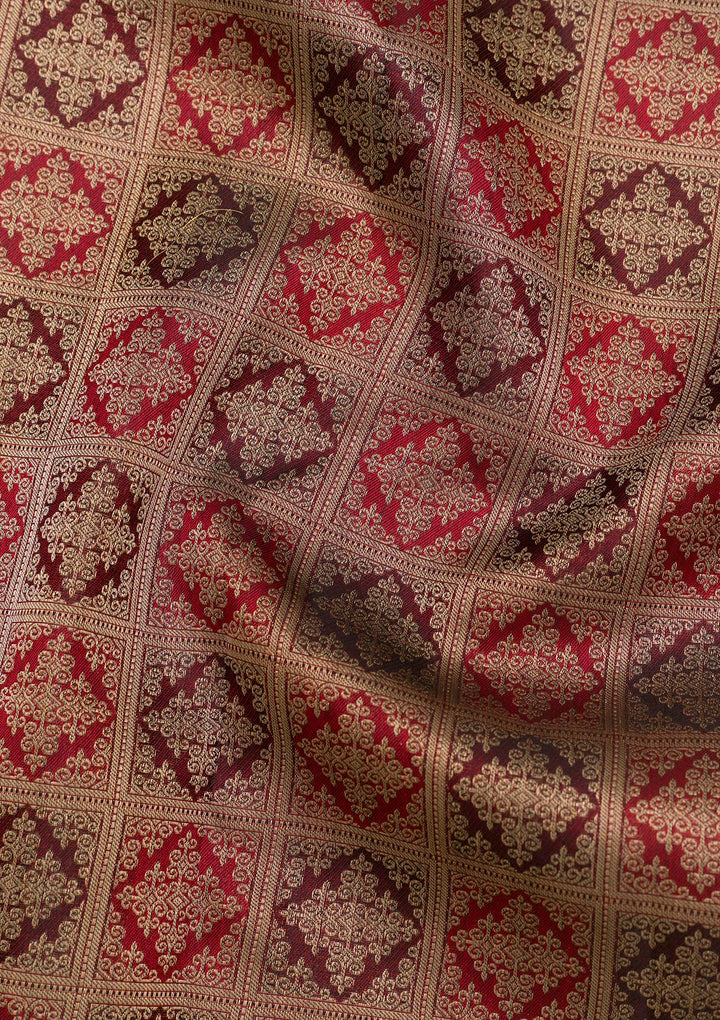 Brown Zariwork Pure Silk Saree