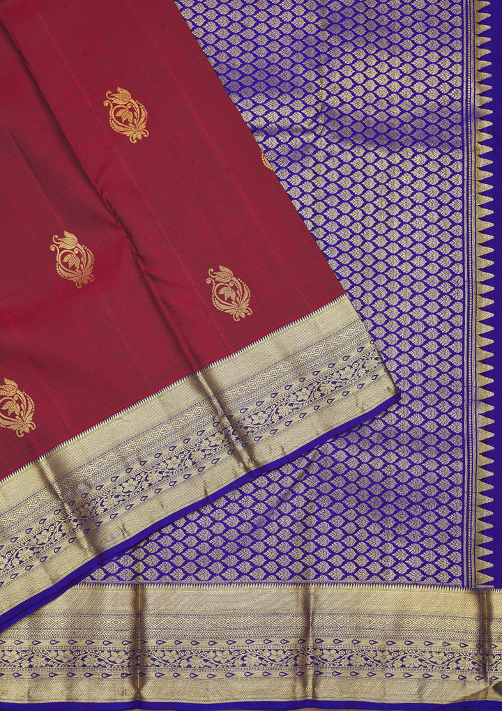 Brown Zariwork Pure Silk Saree
