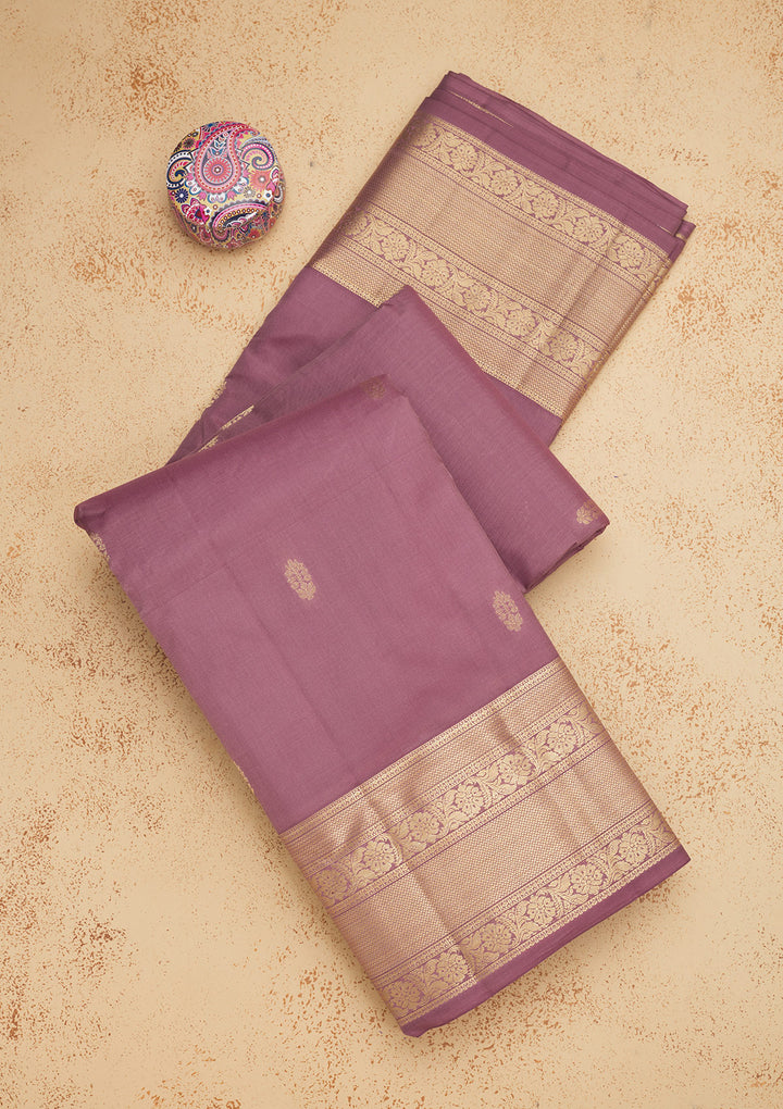 Brown Zariwork Pure Silk Saree