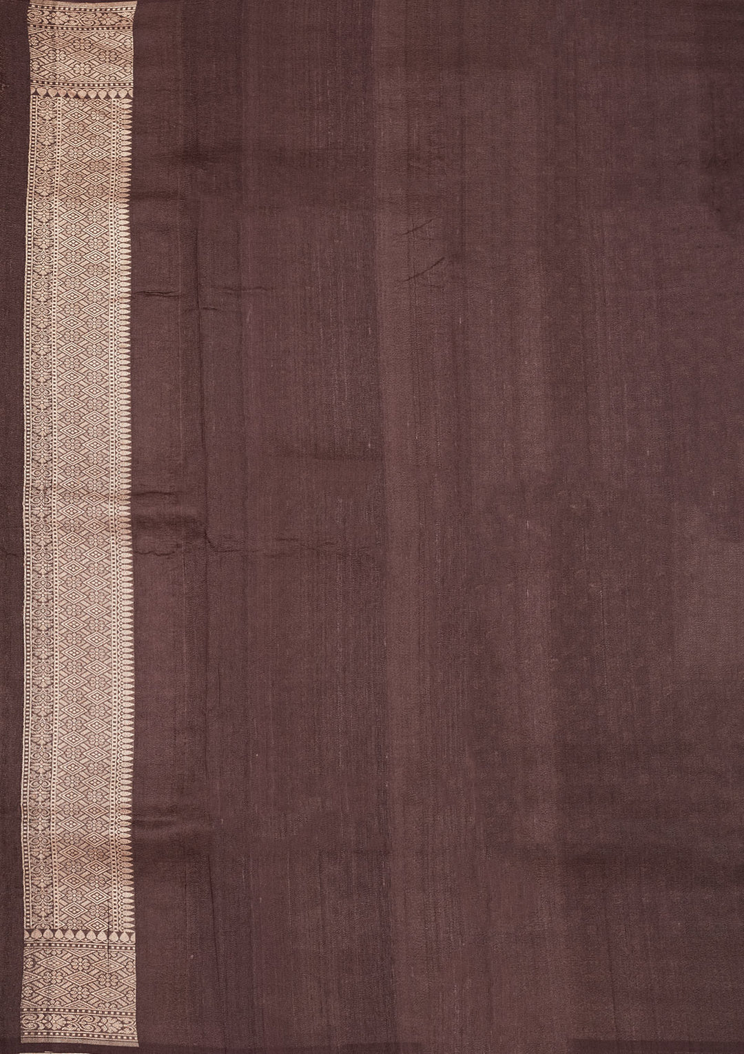 Brown Zariwork Pure Silk Saree