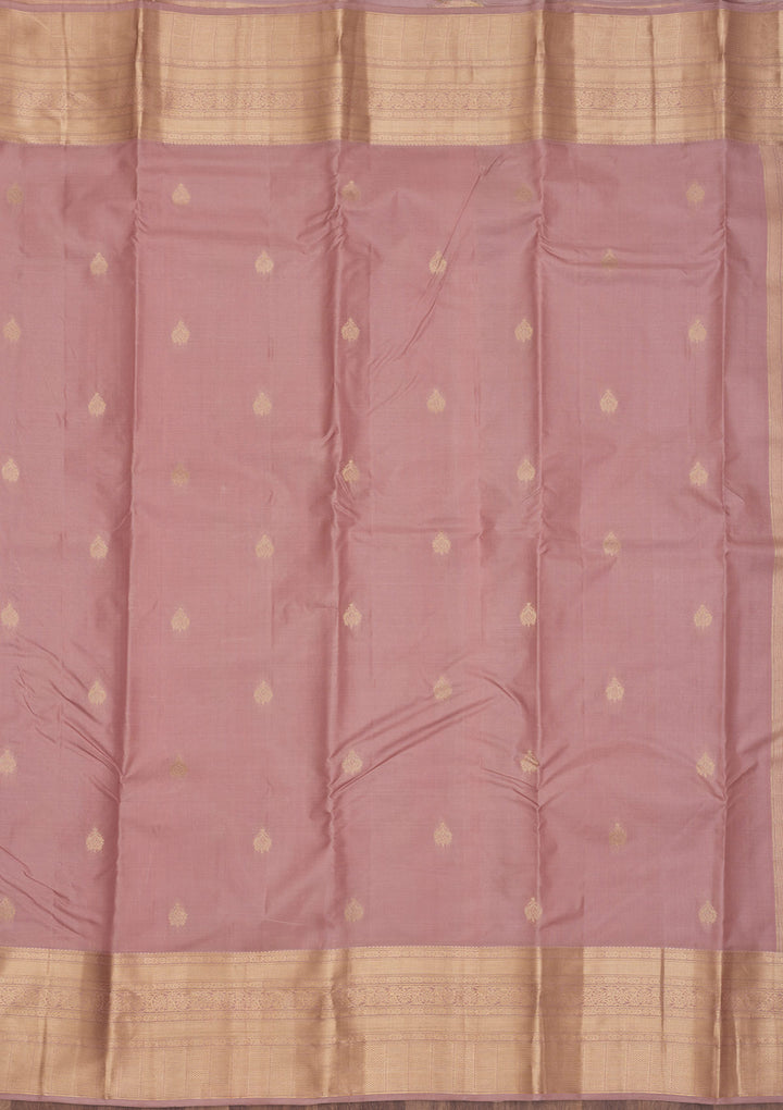 Copper Zariwork Pure Silk Saree