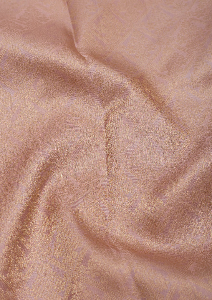 Cream Zariwork Pure Silk Saree