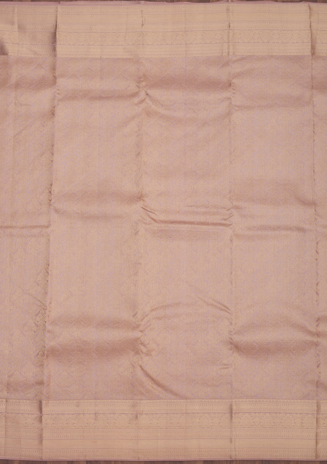 Cream Zariwork Pure Silk Saree