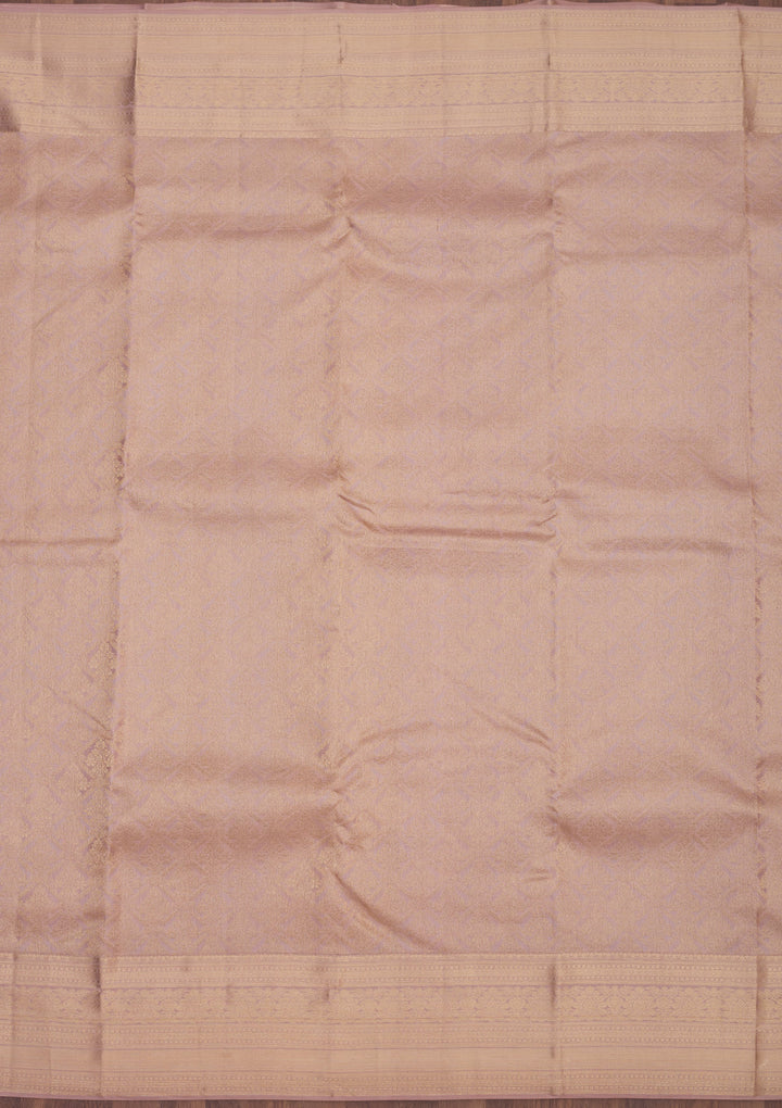 Cream Zariwork Pure Silk Saree
