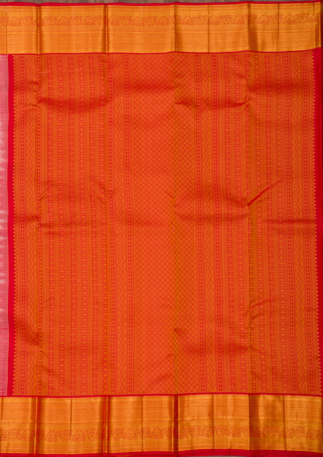Cream Zariwork Pure Silk Saree