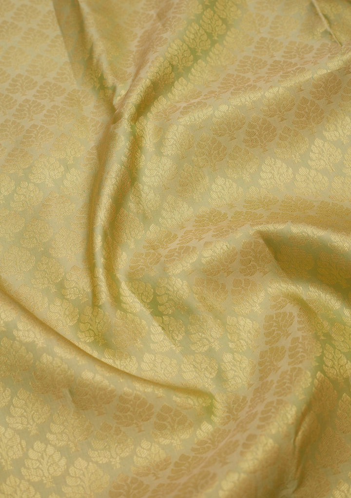 Cream Zariwork Pure Silk Saree