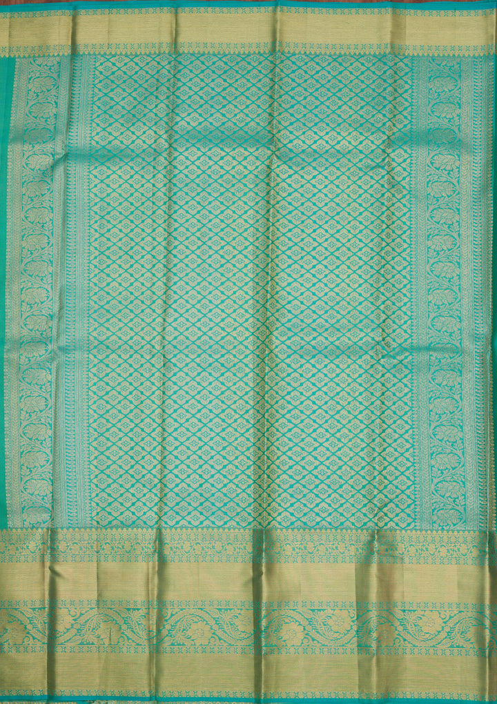 Cream Zariwork Pure Silk Saree