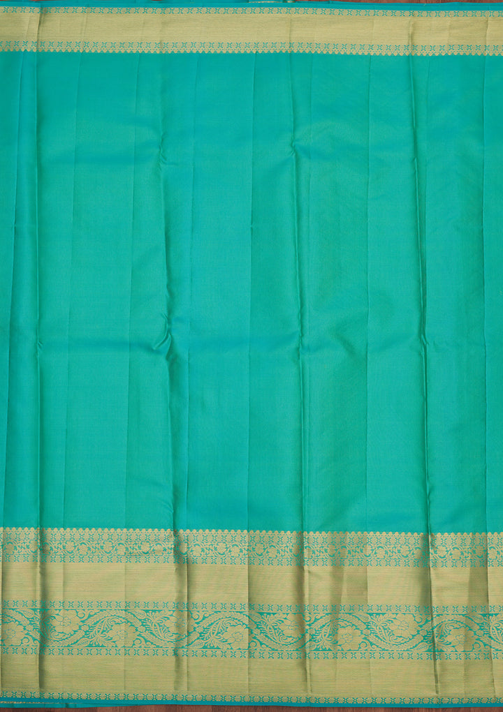Cream Zariwork Pure Silk Saree