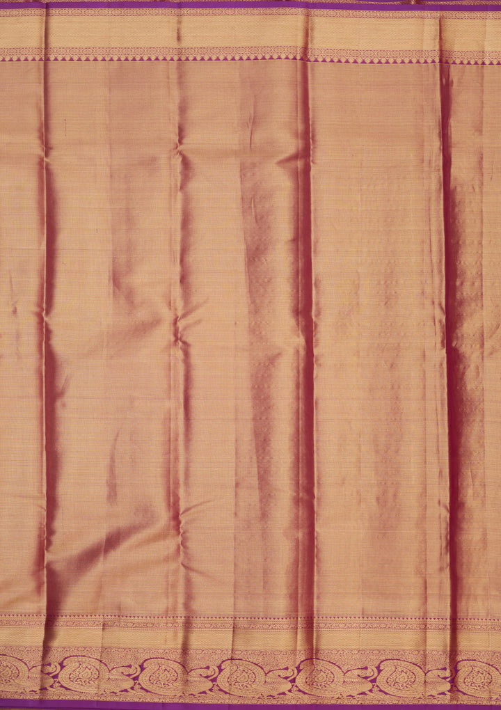 Cream Zariwork Pure Silk Saree