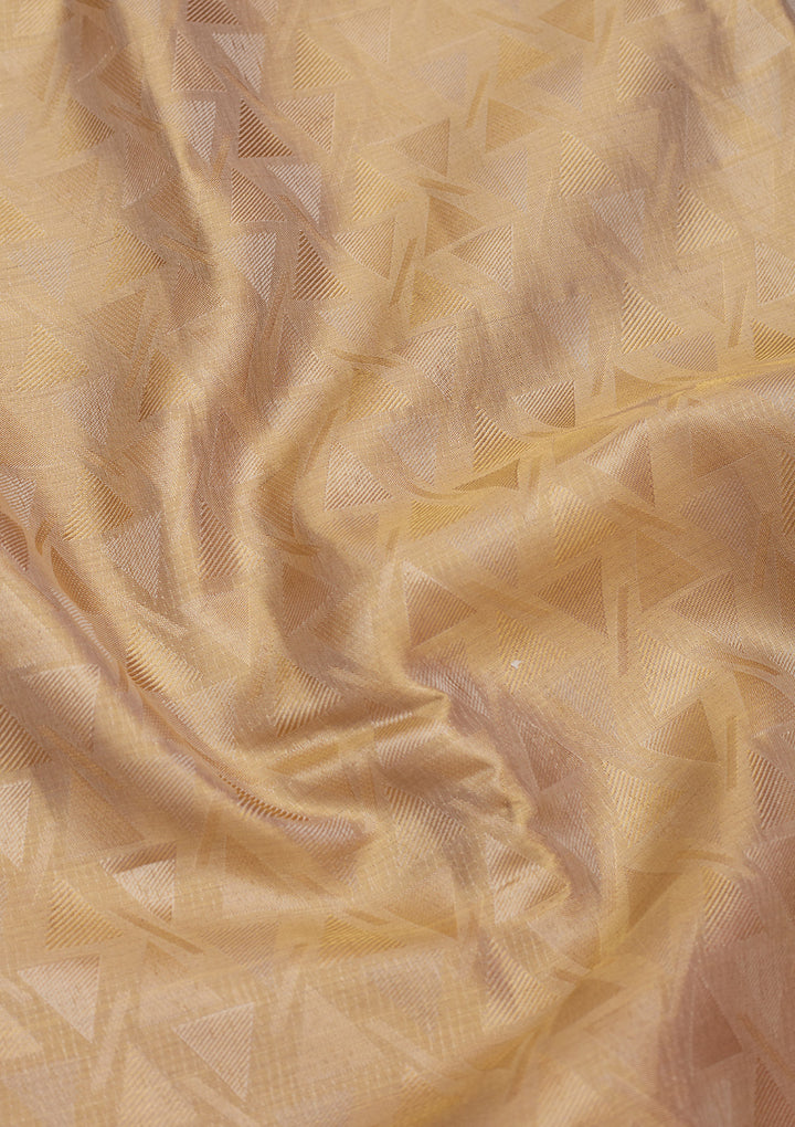 Cream Zariwork Pure Silk Saree