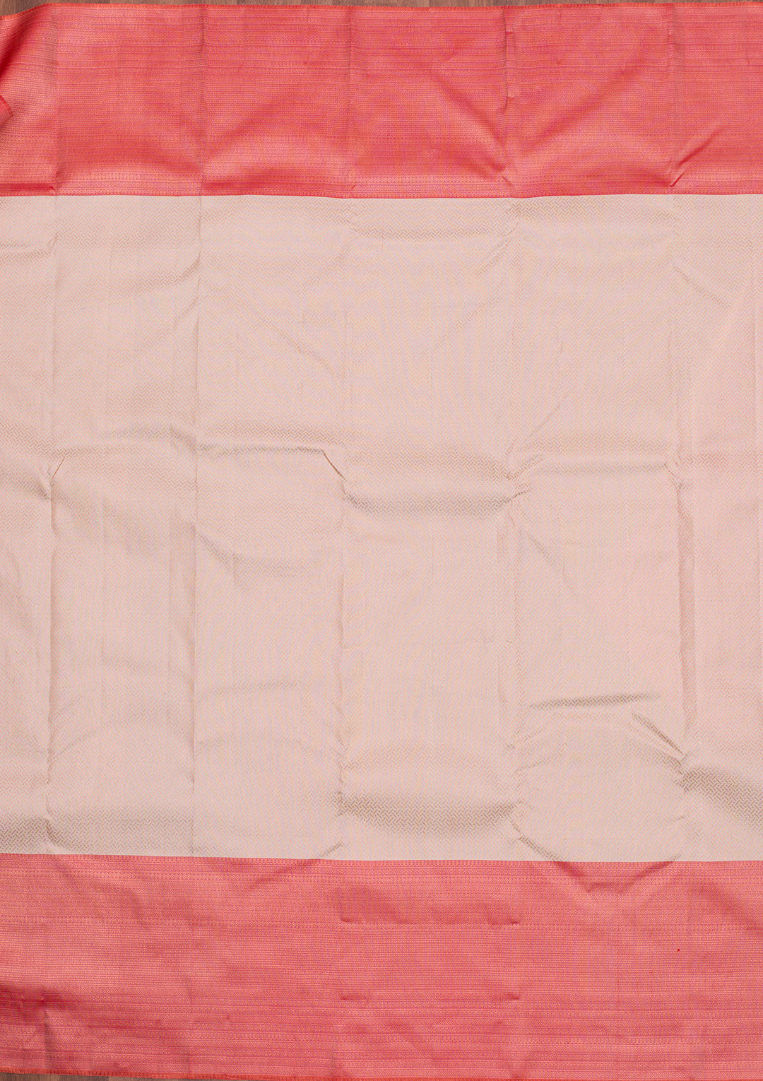 Cream Zariwork Pure Silk Saree