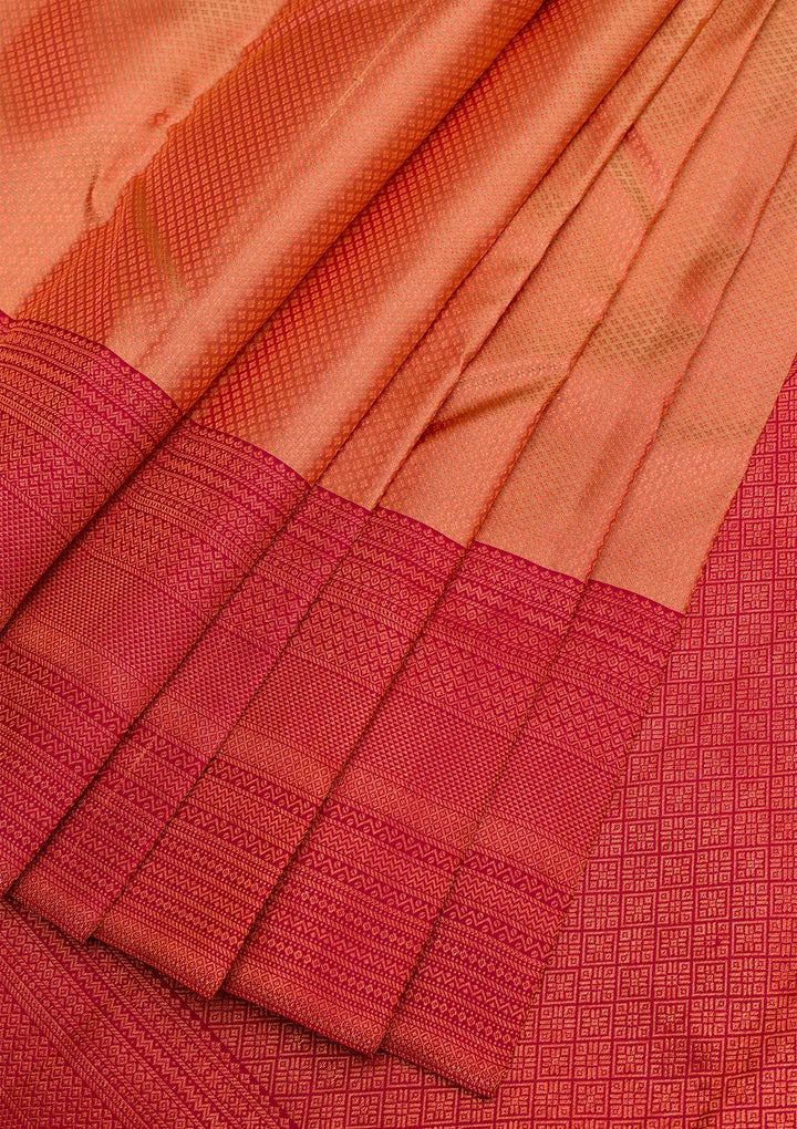 Cream Zariwork Pure Silk Saree