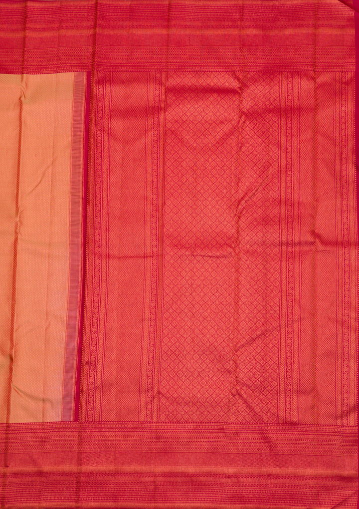 Cream Zariwork Pure Silk Saree