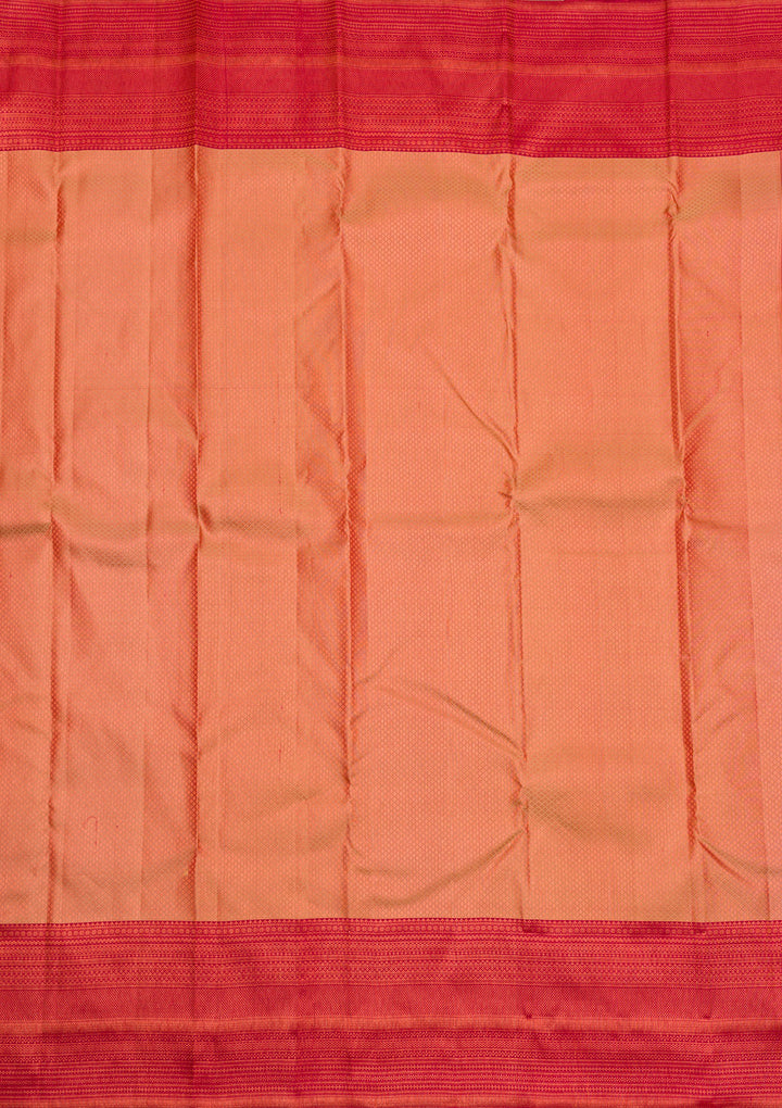 Cream Zariwork Pure Silk Saree