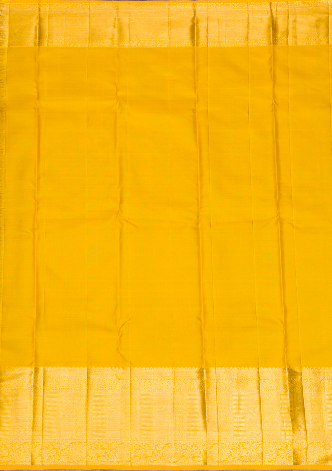 Cream Gold Zariwork Pure Silk Saree