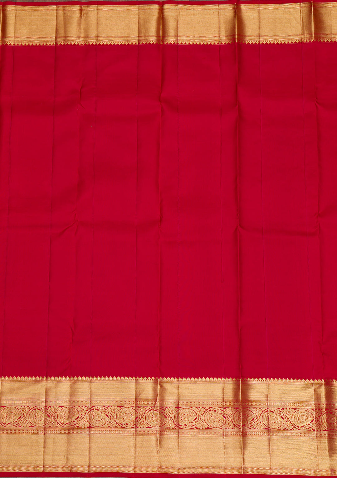 Cream Gold Zariwork Pure Silk Saree