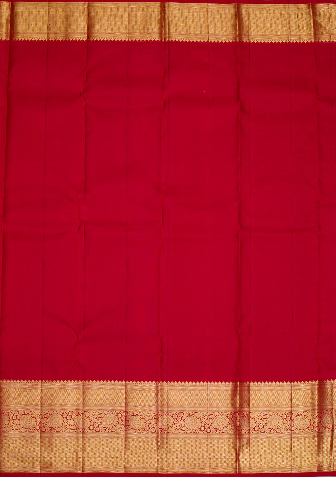 Cream Gold Zariwork Pure Silk Saree