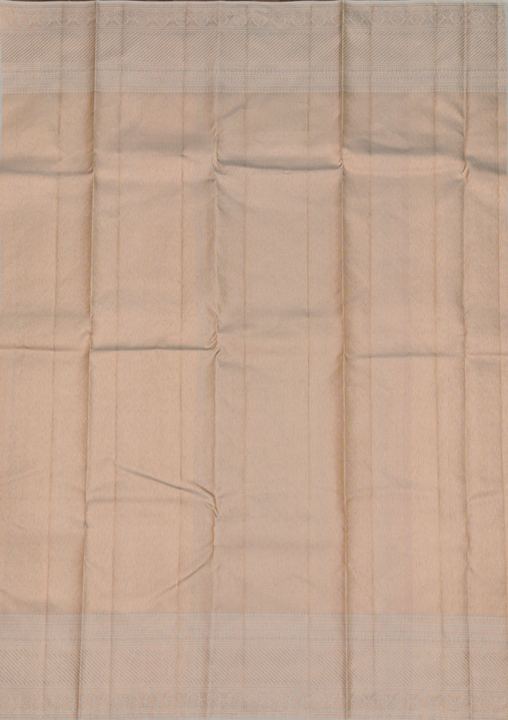 Cream Zariwork Pure Silk Saree