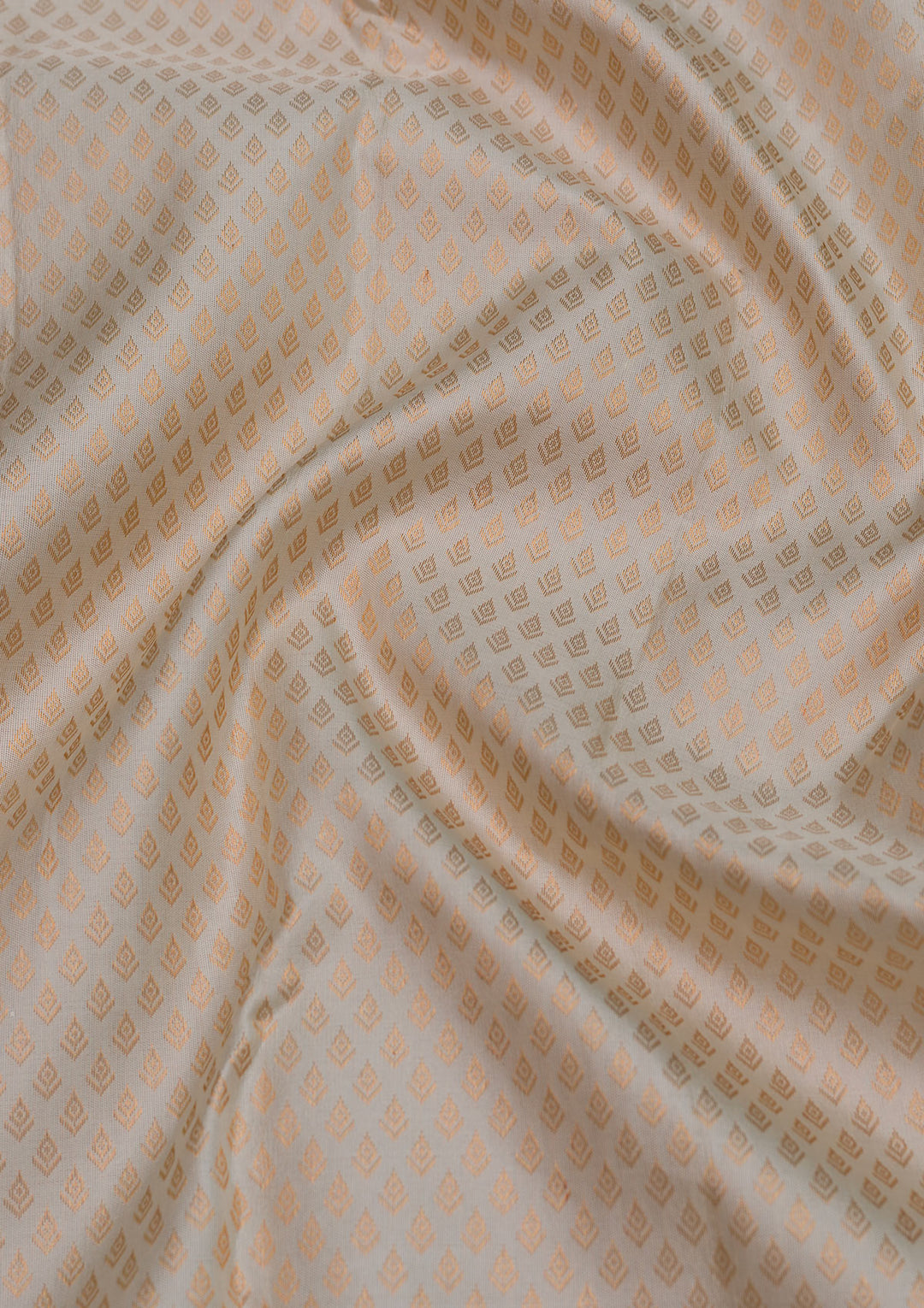 Cream Zariwork Pure Silk Saree