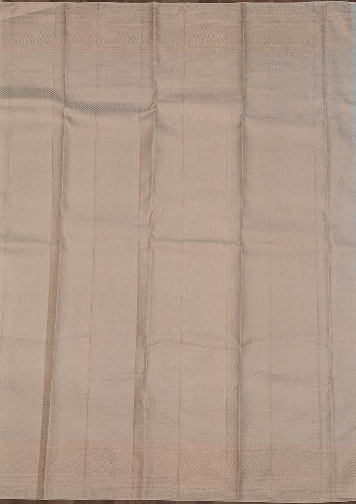 Cream Zariwork Pure Silk Saree