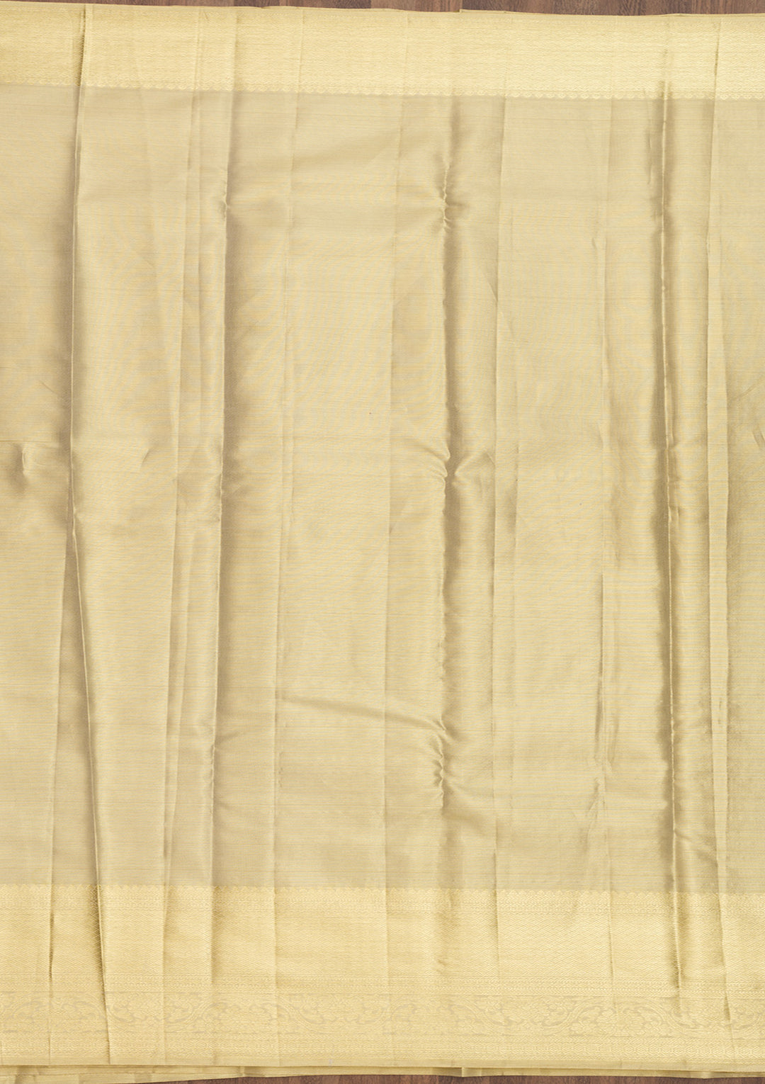 Cream Zariwork Pure Silk Saree