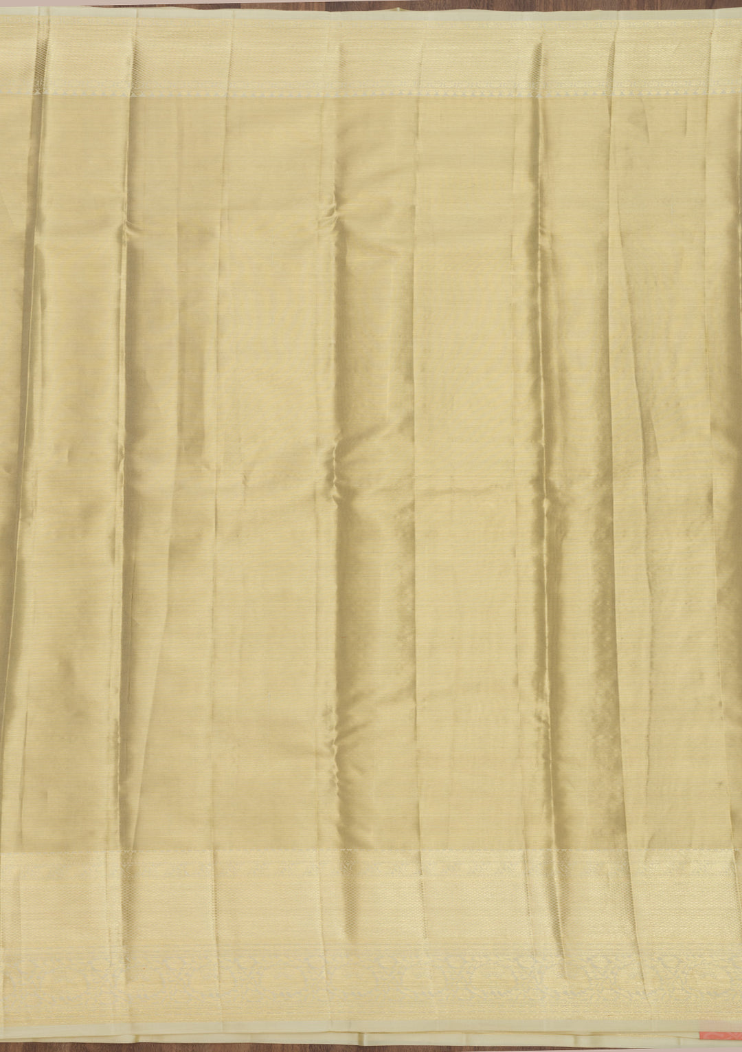 Cream Zariwork Pure Silk Saree