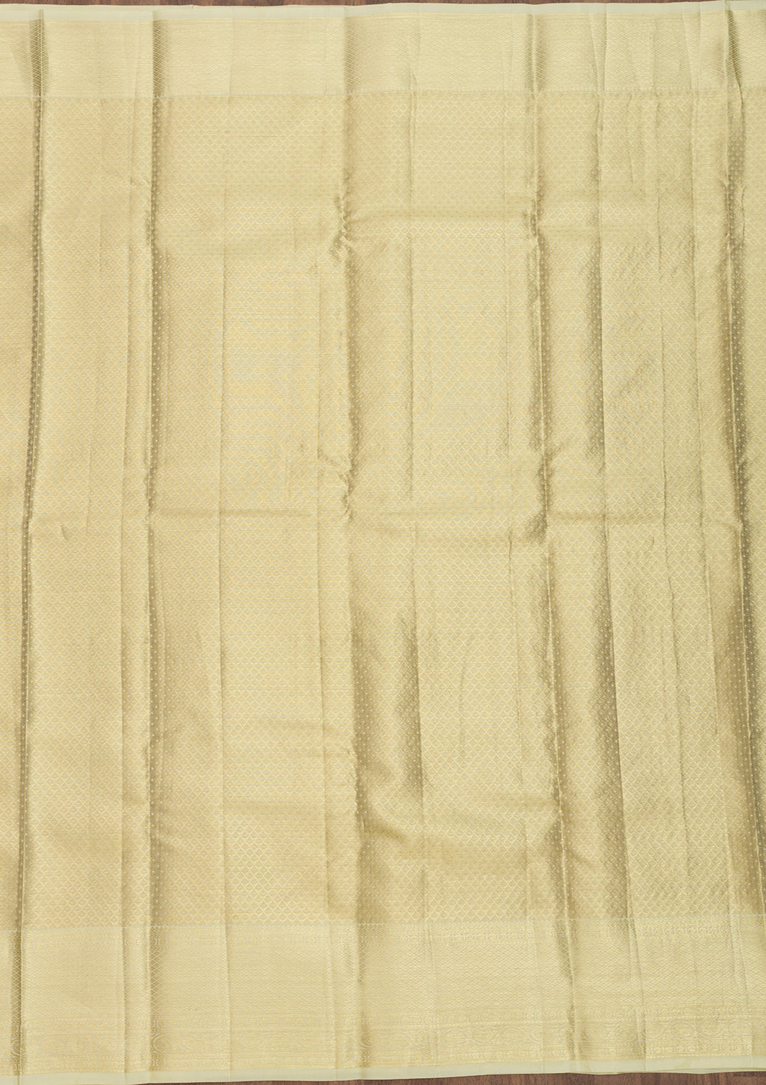 Cream Zariwork Kanjivaram Pure Silk Saree