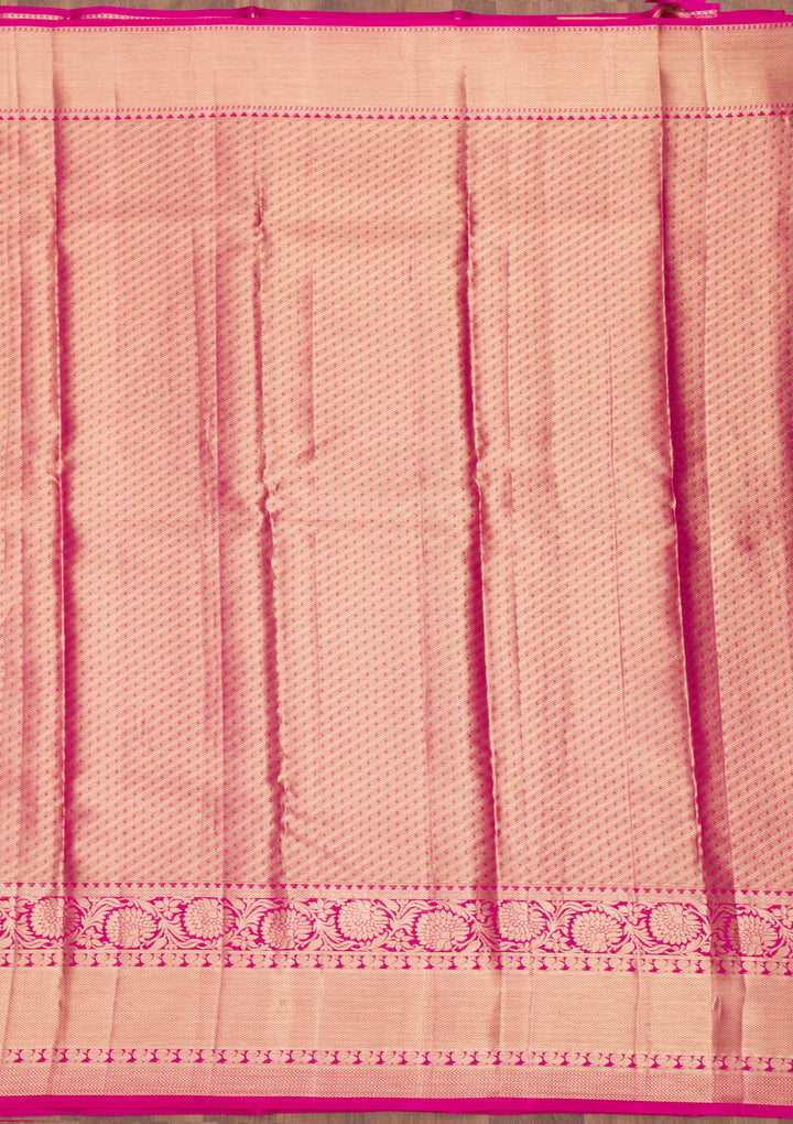 Cream Zariwork Pure Silk Saree