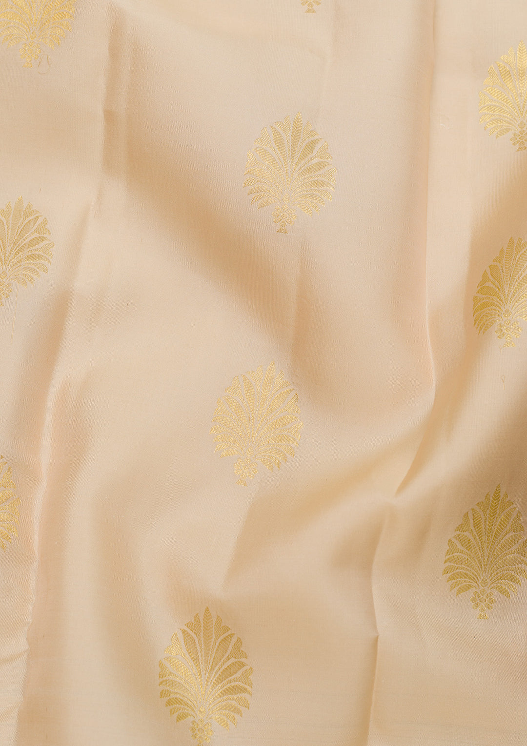 Cream Zariwork Banarasi Pure Silk Saree