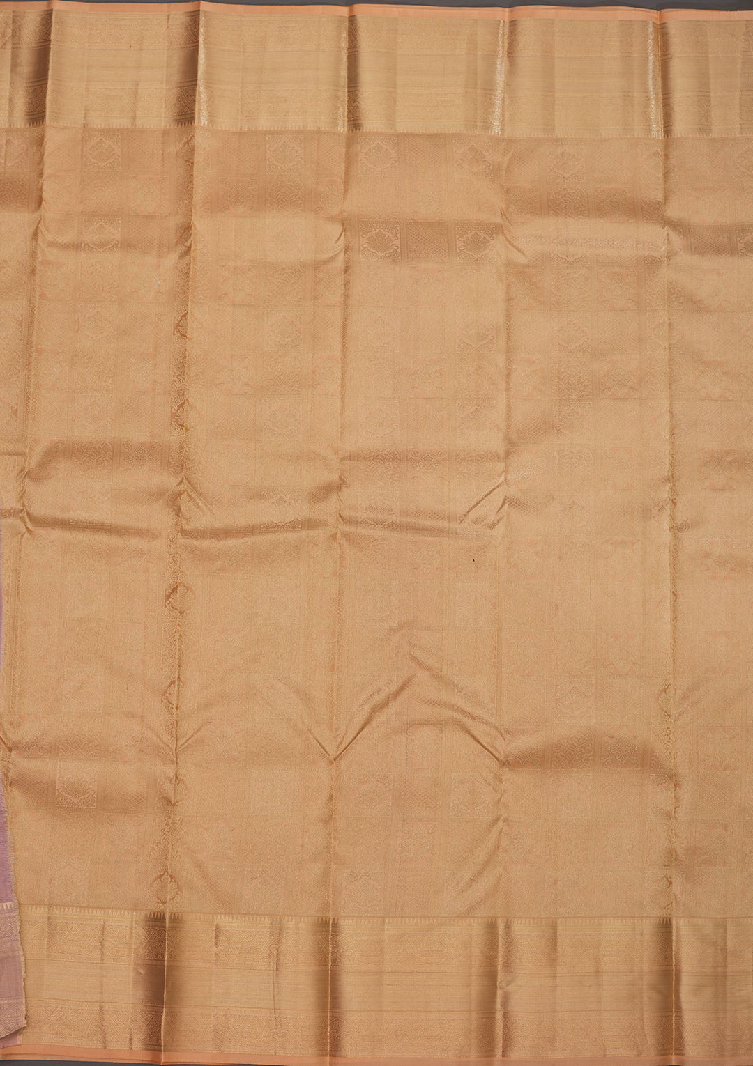 Cream Zariwork Pure Silk Saree