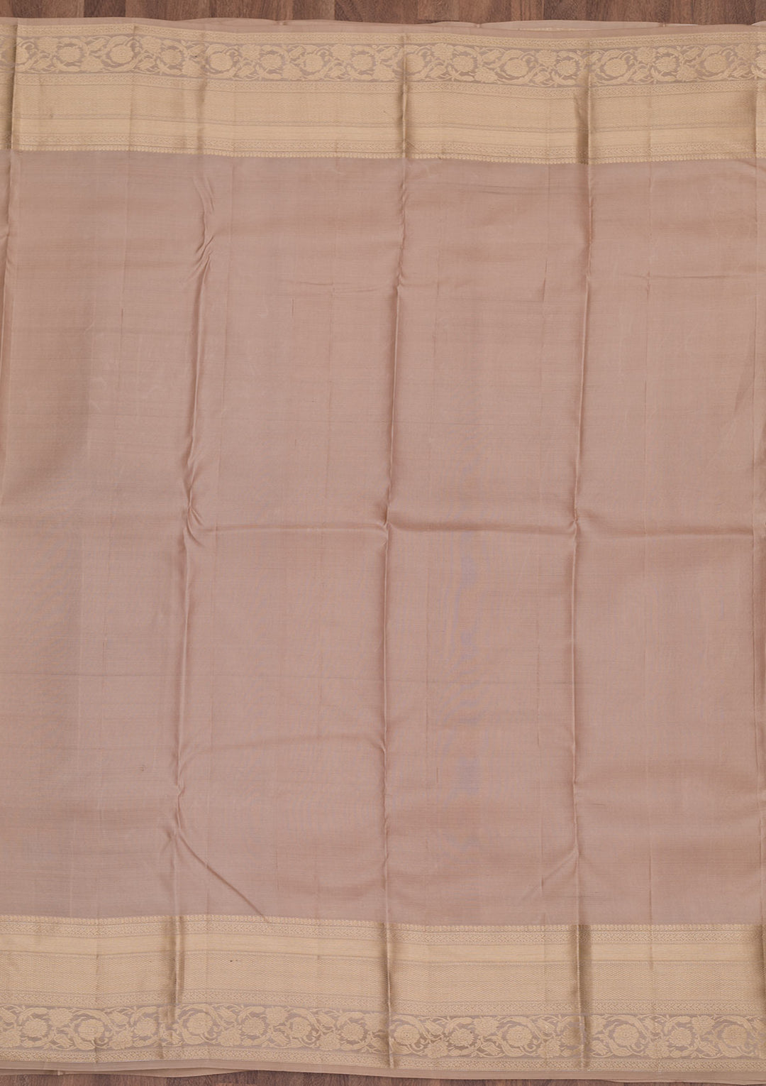 Cream Zariwork Pure Silk Saree