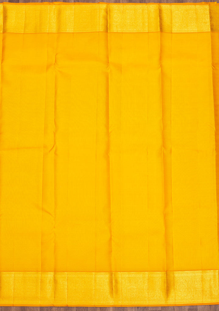 Cream Zariwork Pure Silk Saree