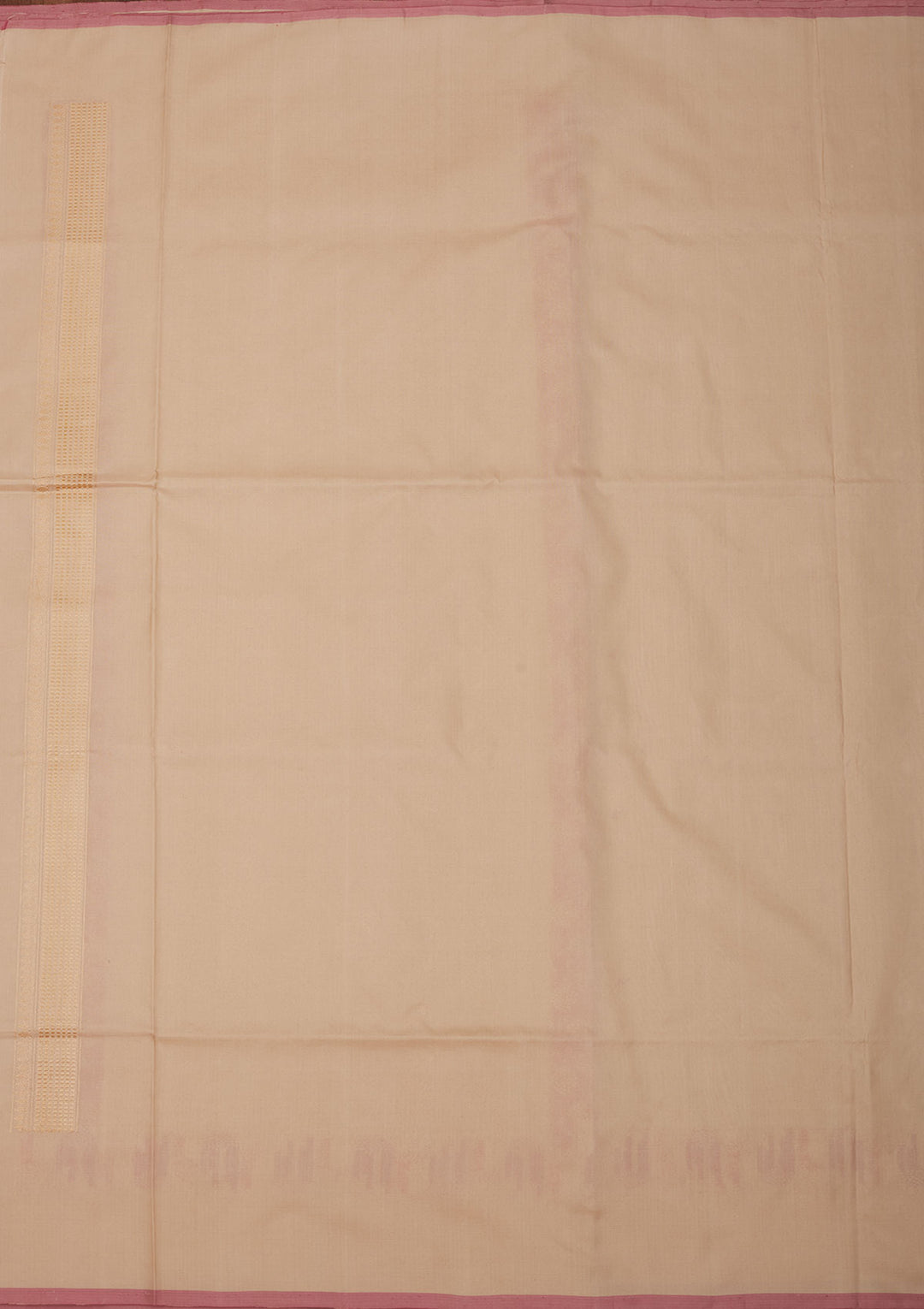 Cream Zariwork Pure Silk Saree