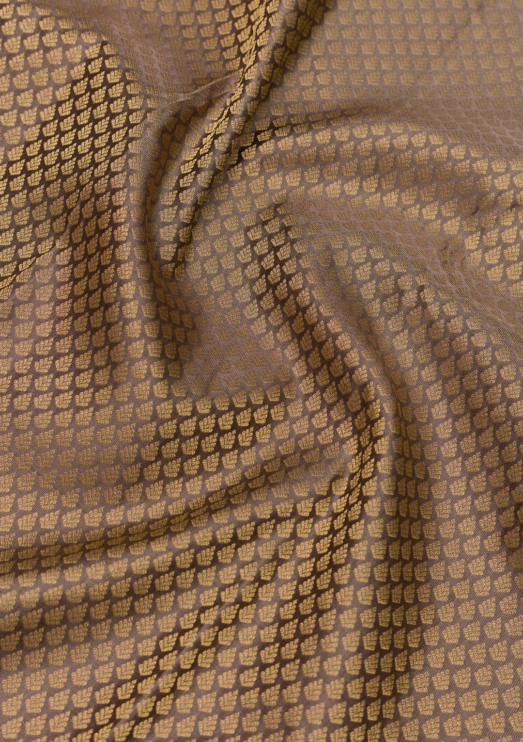 Dark Grey Zariwork Kanjivaram Pure Silk Saree