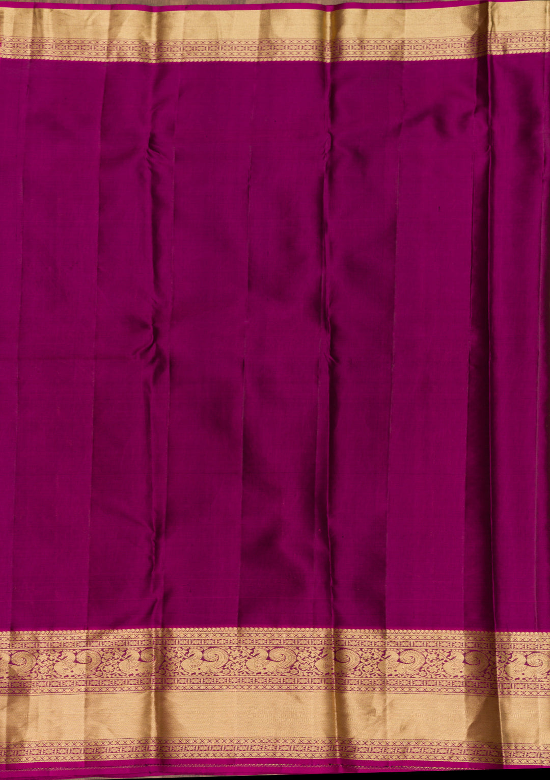 Dark Grey Zariwork Kanjivaram Pure Silk Saree