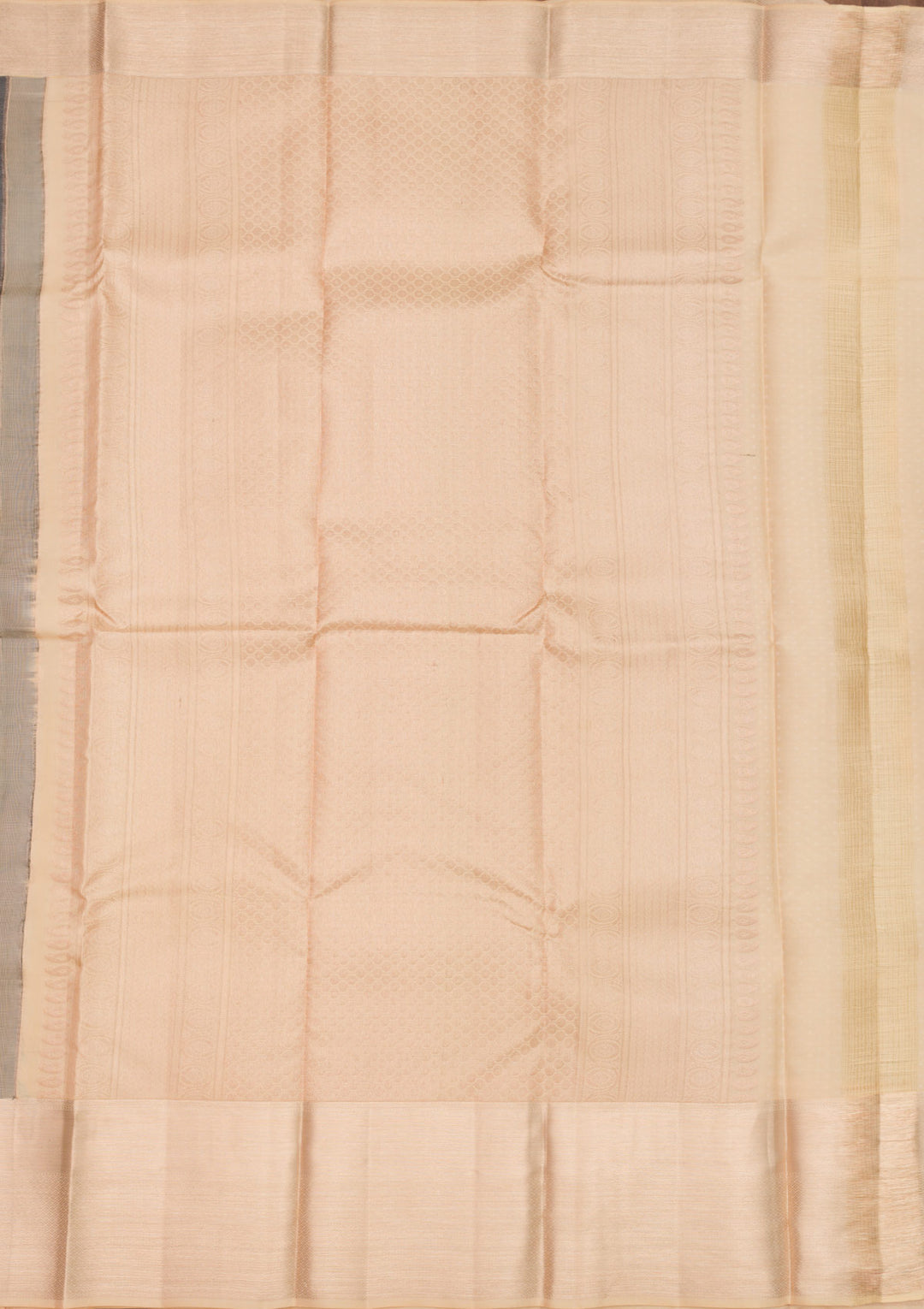 Dark Grey Zariwork Pure Silk Saree