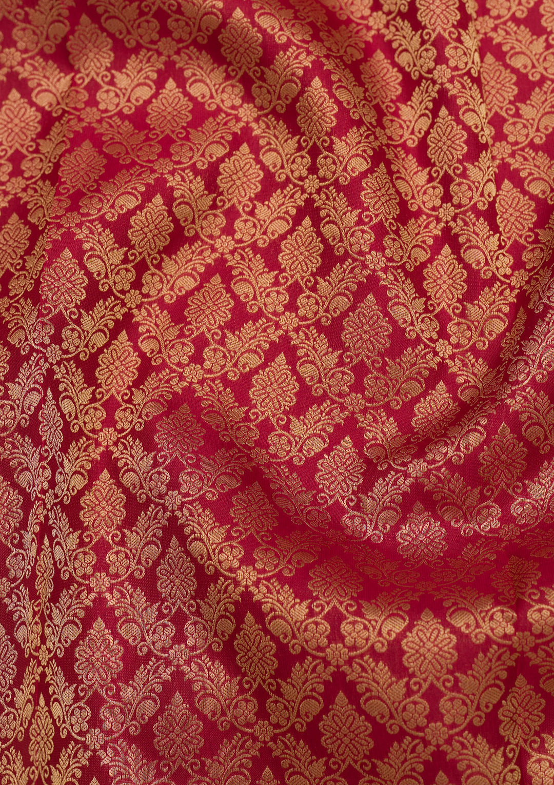 Dark Maroon Zariwork Pure Silk Saree