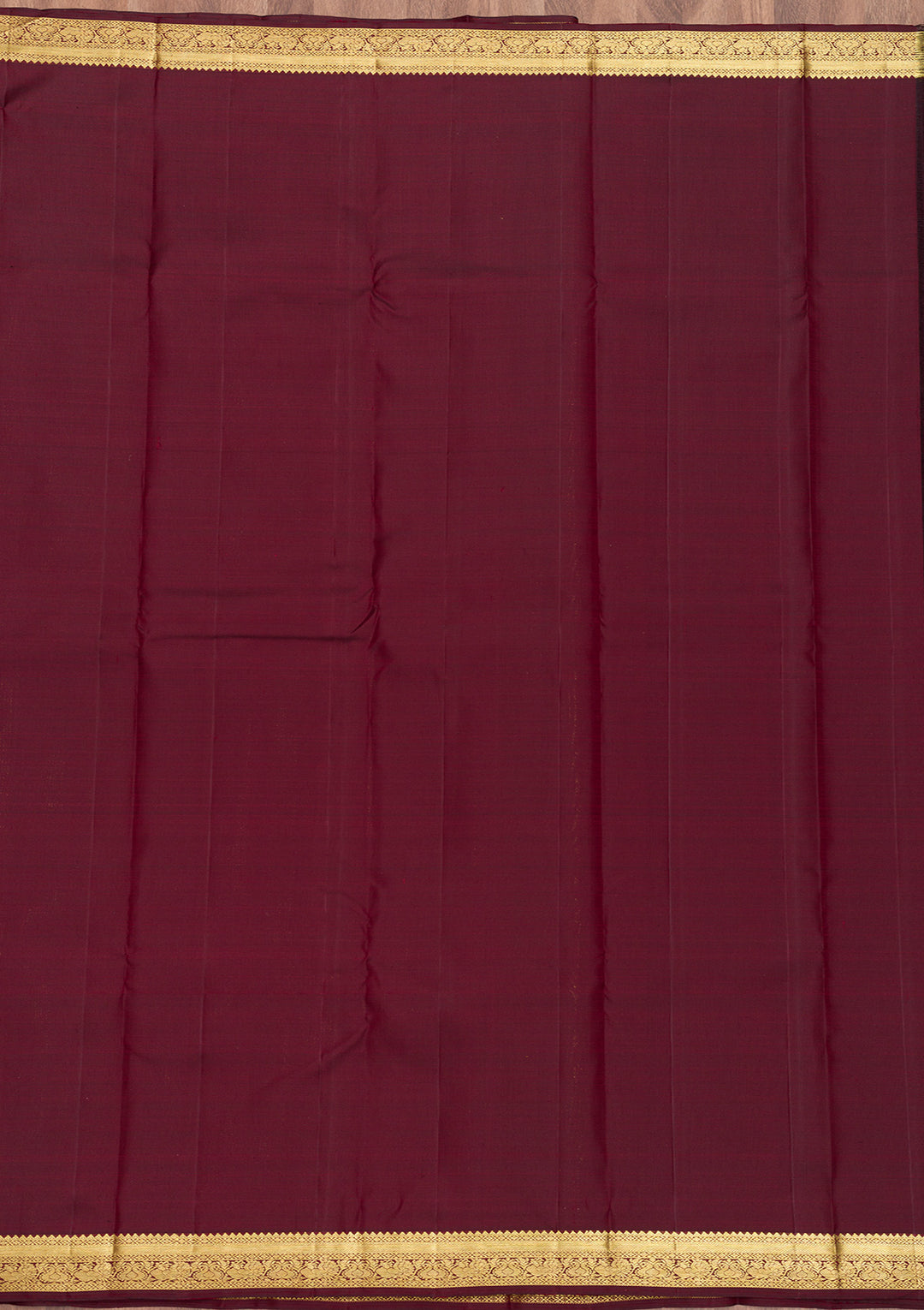 Dark Maroon Zariwork Pure Silk Saree