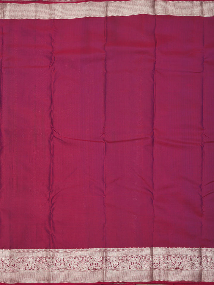 Dark Maroon Zariwork Pure Silk Saree