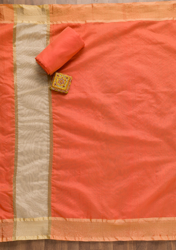 Gold Zariwork Brocade Unstitched Salwar Suit