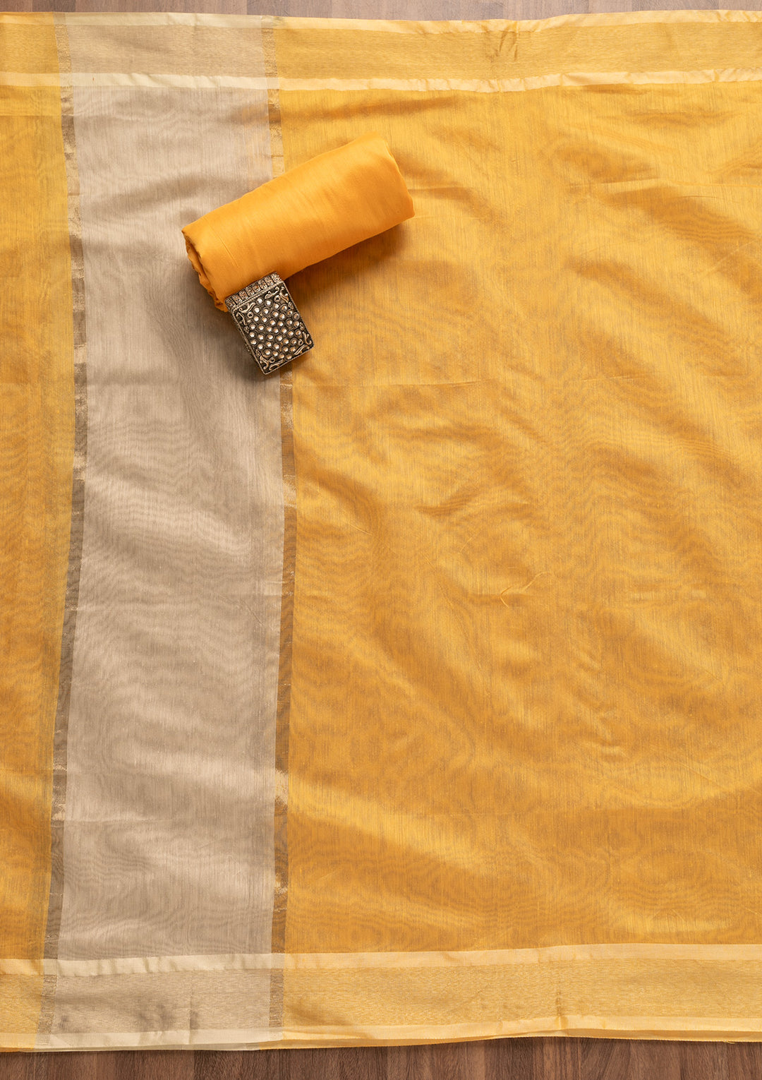 Gold Zariwork Brocade Unstitched Salwar Suit
