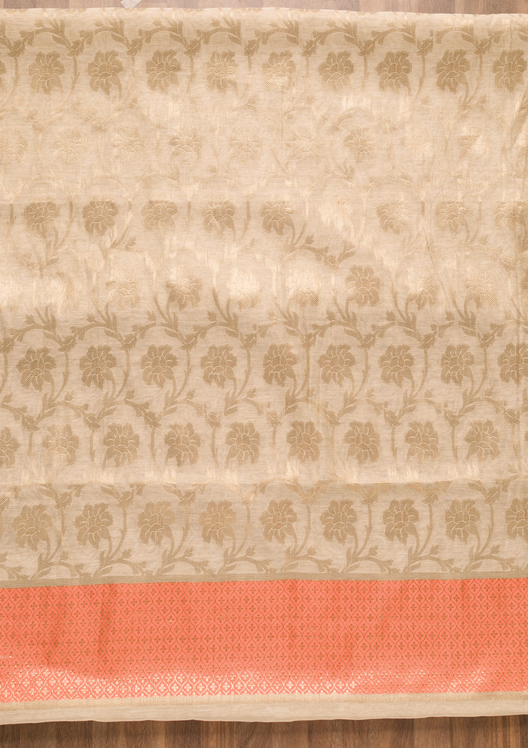 Gold Zariwork Brocade Unstitched Salwar Suit