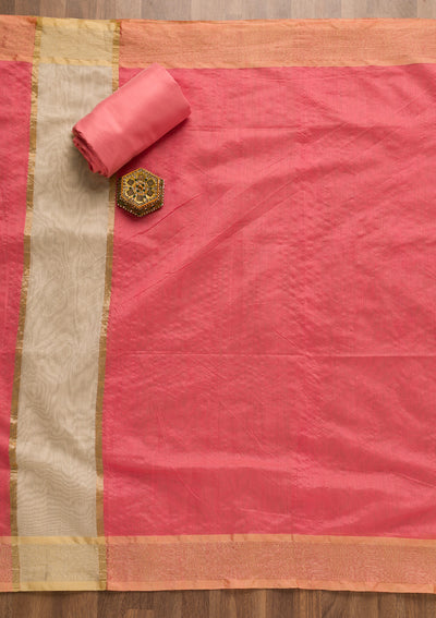 Gold Zariwork Brocade Unstitched Salwar Suit