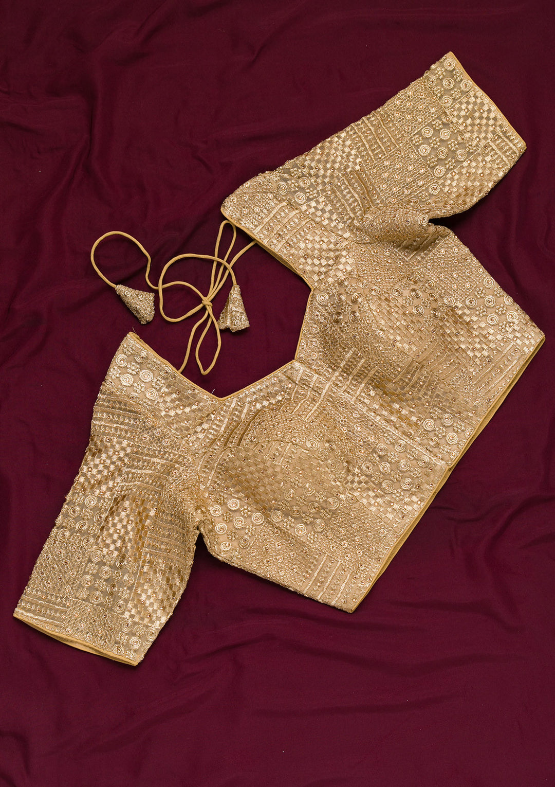 Gold Zariwork Net Blouse