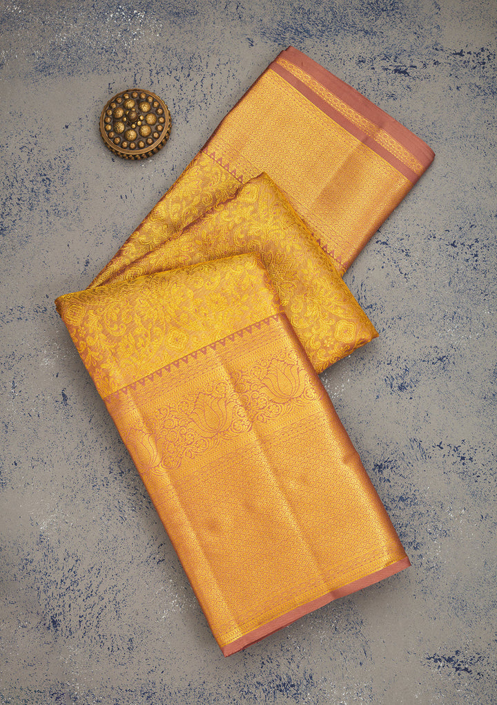 Gold Zariwork Pure Silk Saree