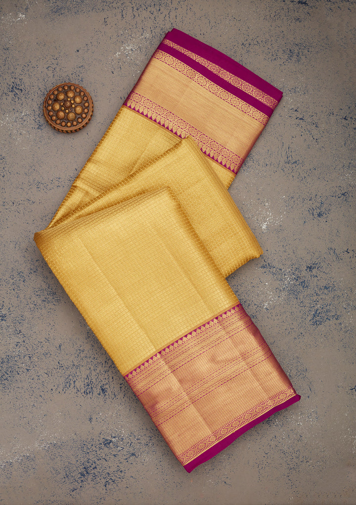 Gold Zariwork Pure Silk Saree