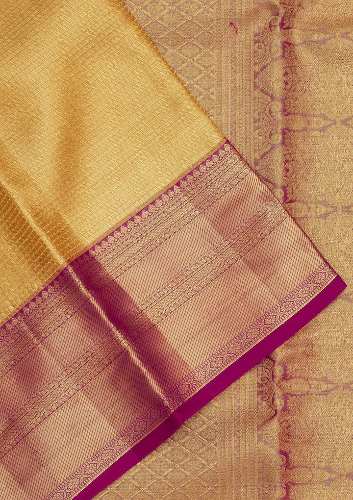Gold Zariwork Pure Silk Saree