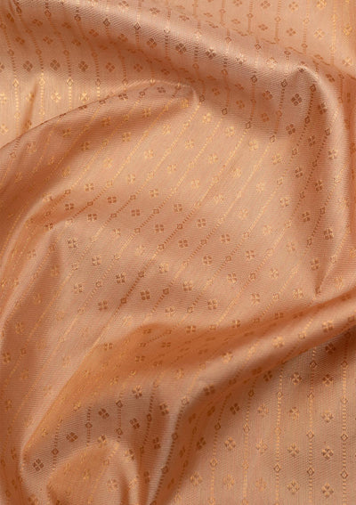 Gold Copper Zariwork Pure Silk Saree